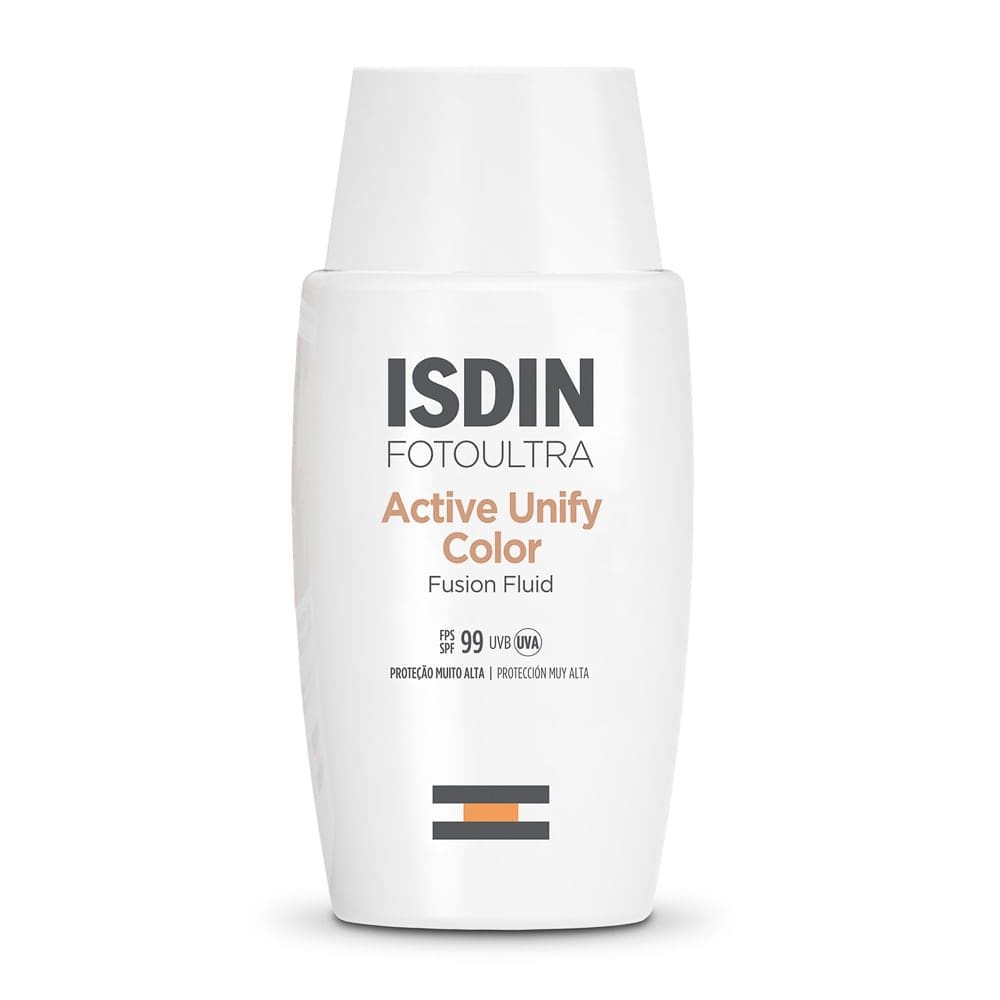Clareador e Protetor Solar ISDIN Active Unify com Cor FPS99 50ml