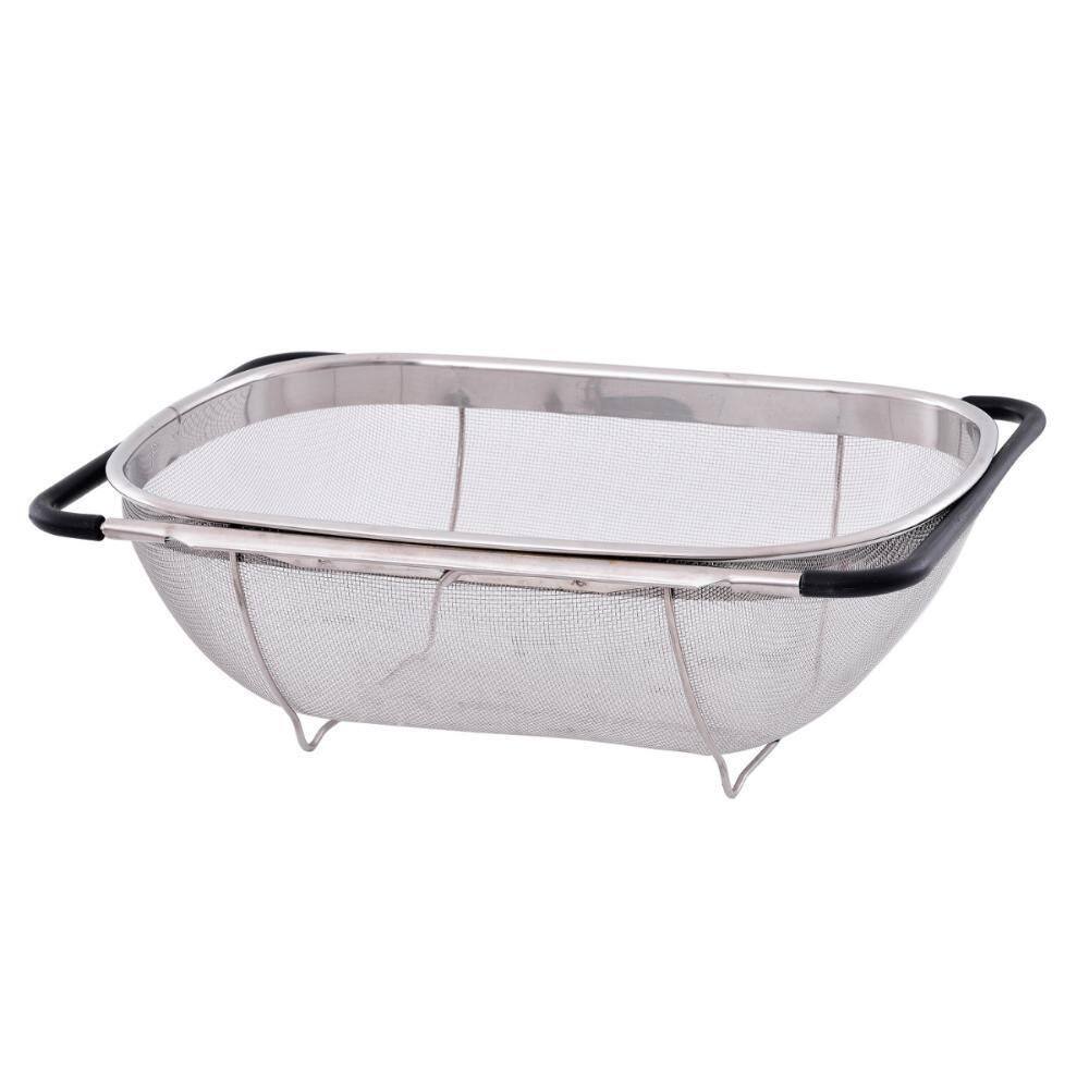 Escorredor De Alimento Retrátil Inox 24X34Cm