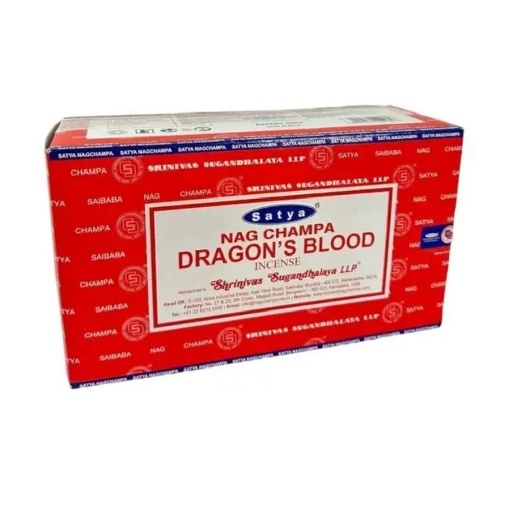 Incenso Meditação Dragon Blood Massala Satya 12Cxs 12Var