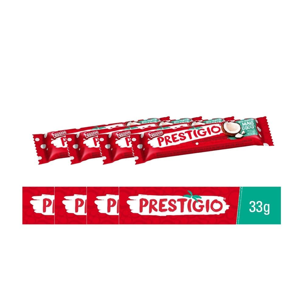 Kit 4 Chocolate Nestlé Prestígio 33g