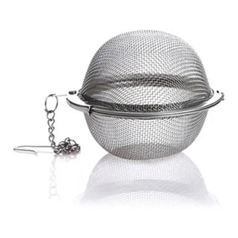 Infusor Inox Para Chá Peneira Coador Ervas Individual Clink