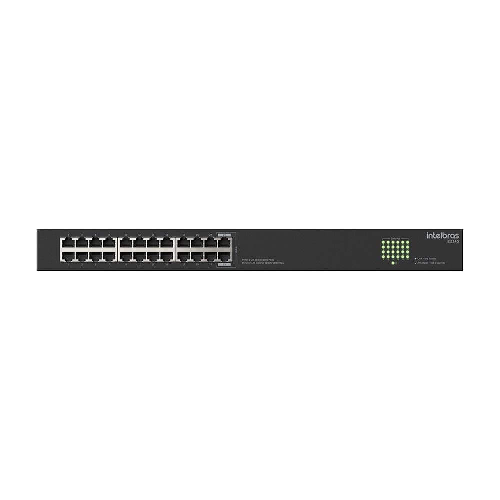Switch 24p Fast Ethernet POE S1124G, 4760115, INTELBRAS