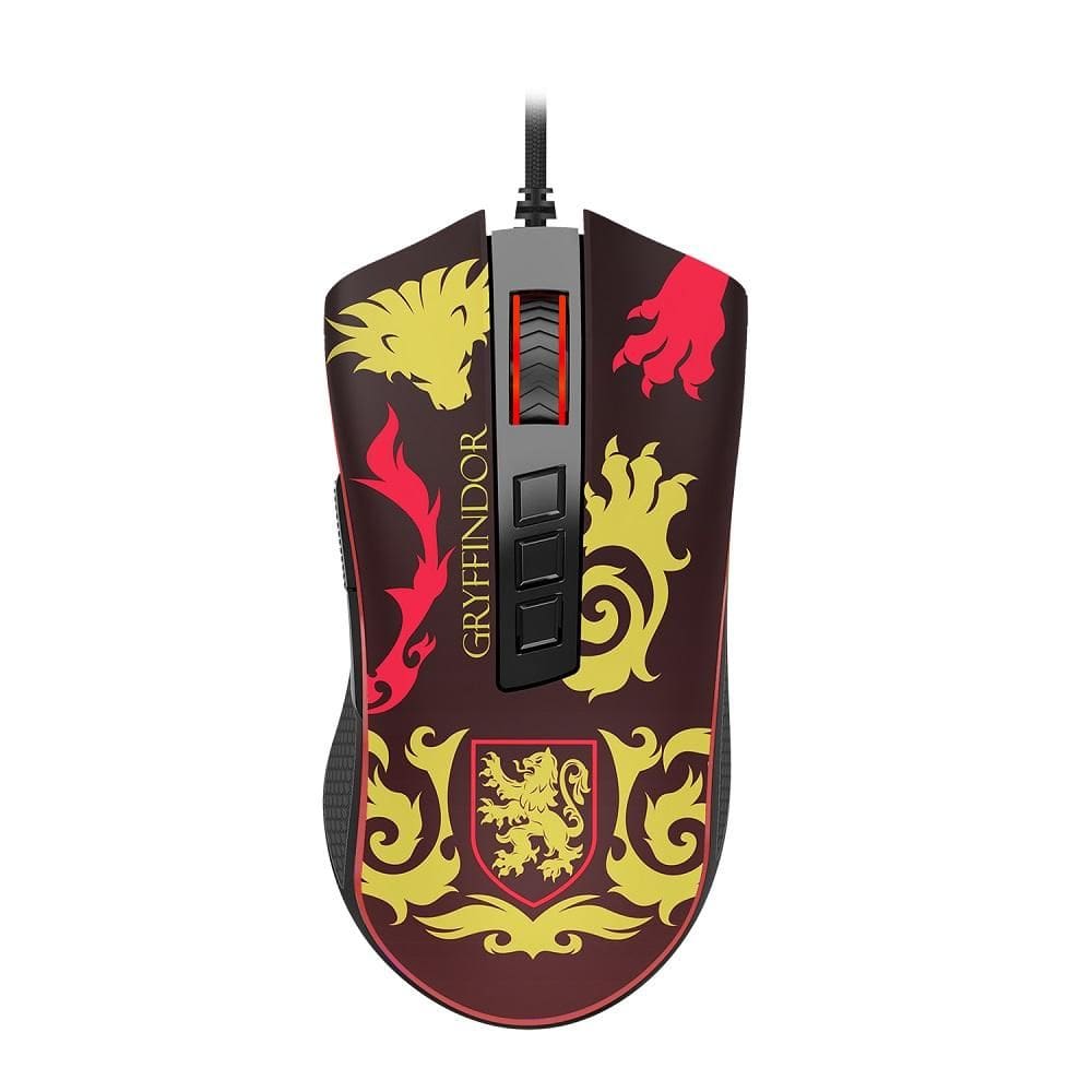 Mouse Gamer Harry Potter HP-711G, Gryffindor Special Edition, RGB, 12.400 dpi, REDRAGON
