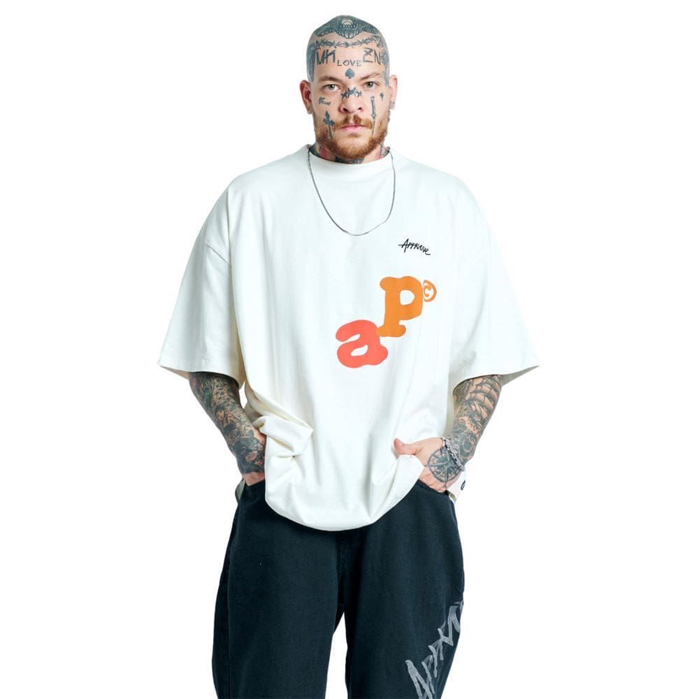 Camiseta Huge Approve Letters Oversized