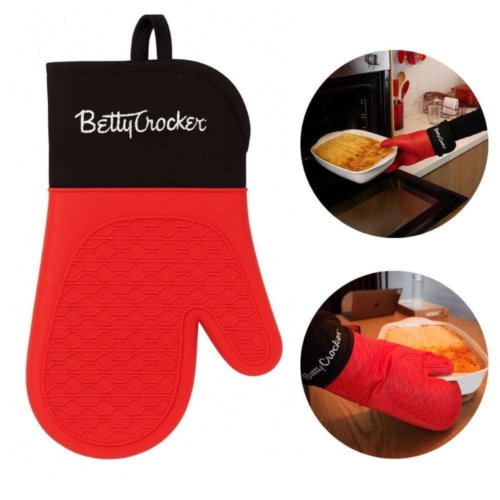 Luva de Silicone Térmica Forno Fogão Cozinha Betty Crocker