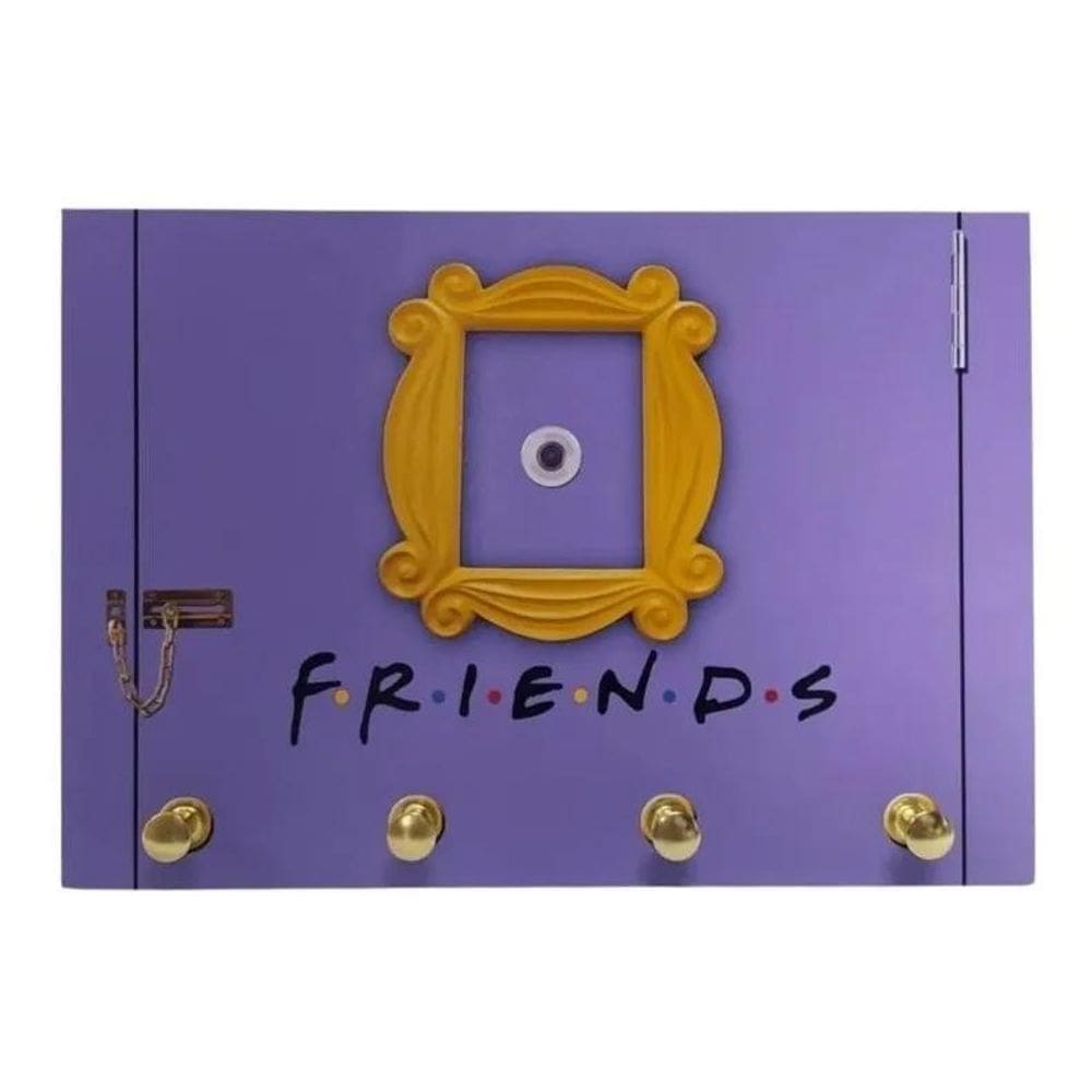 2X Porta Chaves Série Friends 21X15Cm