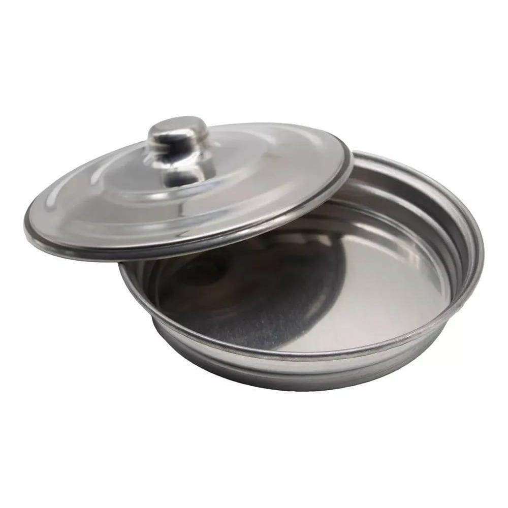 2X Bandeja De Pao Para Servir Ceia Do Senhor Aluminio Pratea