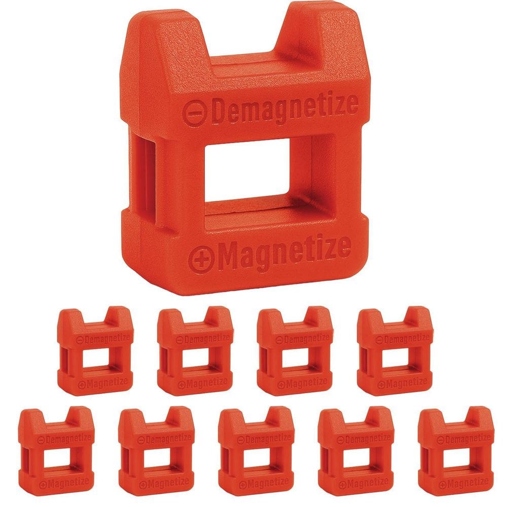 Kit 10 Magnetizador Desmagnetizador Imã Chave De Fenda Bits