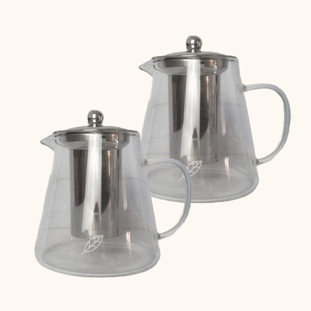 Kit 2X: Bule Com Infusor Chá Ah Natu