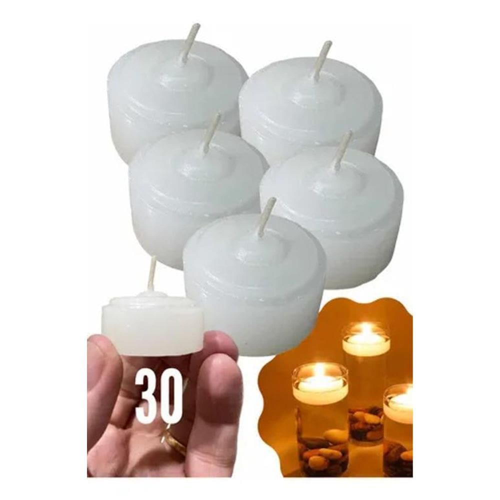 2X Kit 30 Velas Flutuantes Decoração Casamentos Festas Récha