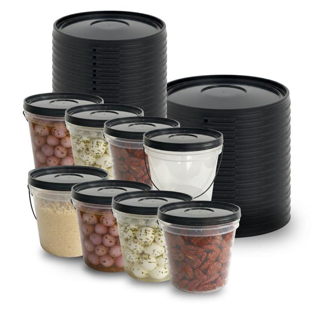 Balde 3.2L Transparente Utilitário Leve - 7 Pçs