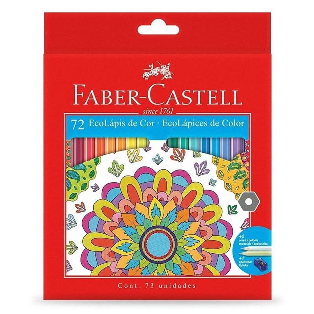 Lápis de Cor Ecolápis 120172 72 Cores - Faber Castell