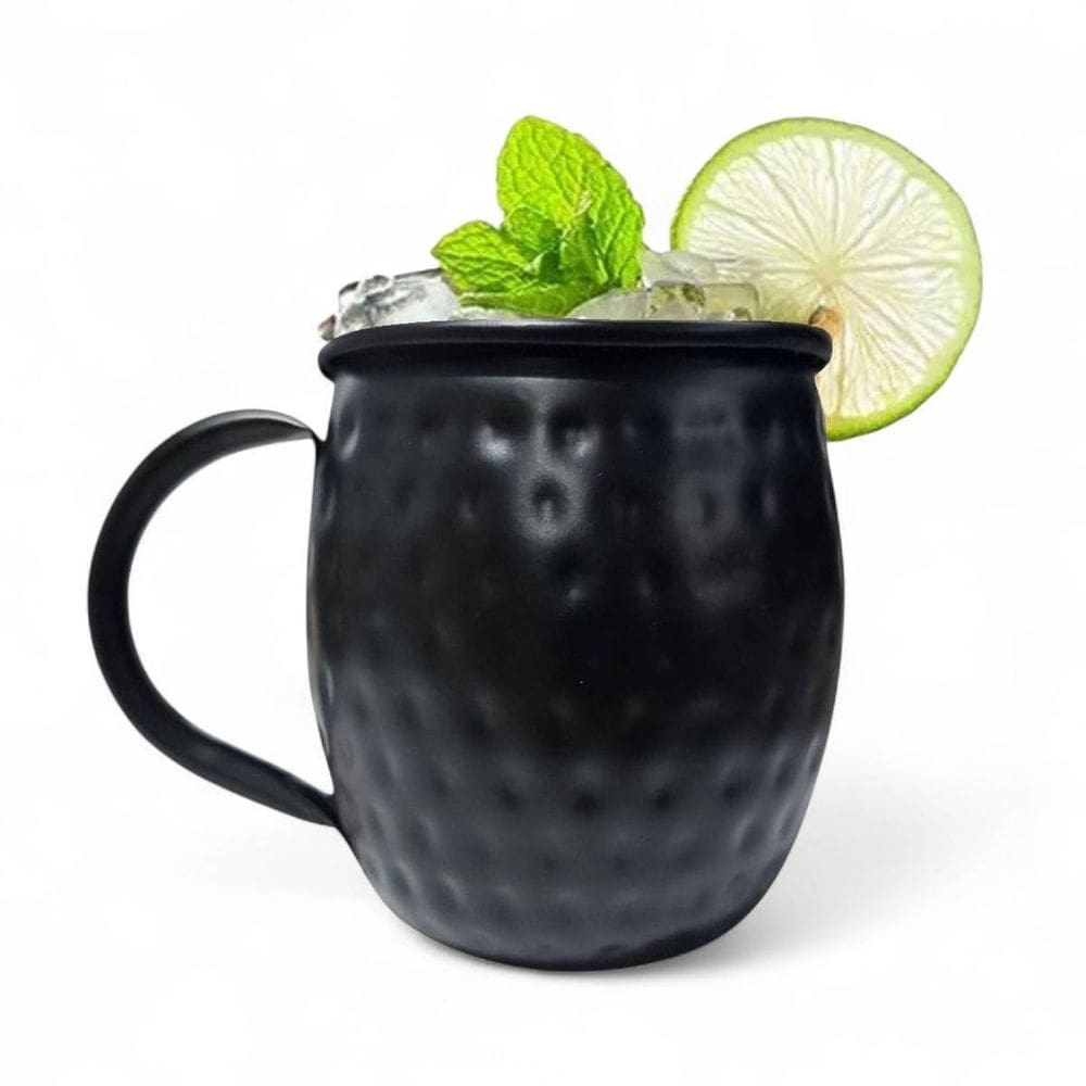 Caneca Moscow Mule Martelada Drink Premium 580Ml Preto