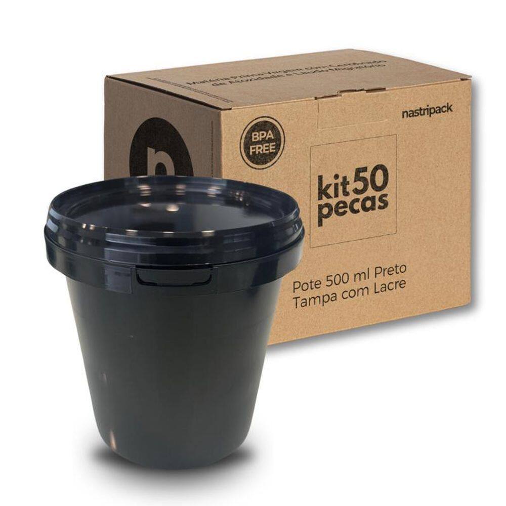 Pote Plástico Multiuso - Kit Com 50 Pçs