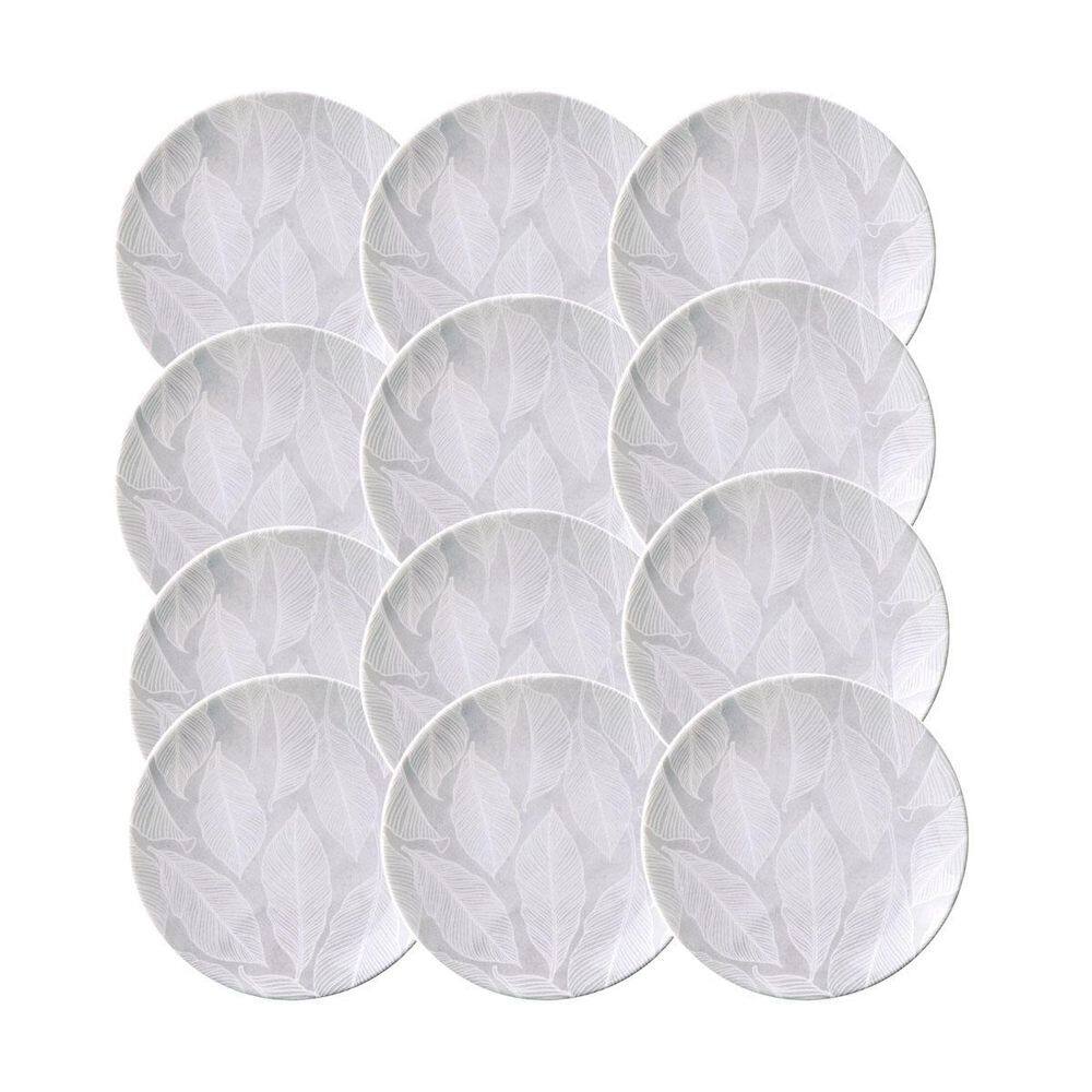 Prato Sobremesa Porcelana Decorada Arbo 19Cm 12Un Tramontina