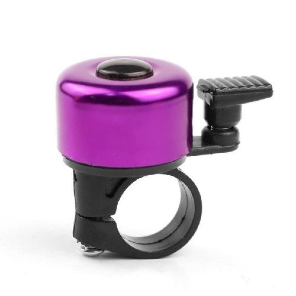 Buzina Sino Retro De Bicicleta Em Aco Cromado Classico Adulto Crianca Roxo