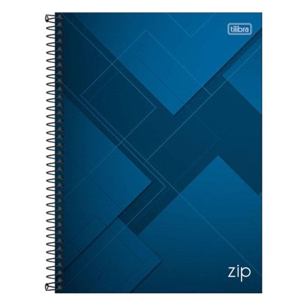 Caderno Espiral Universitário Zip 10 Matérias 200 Folhas Azul - Tilibra