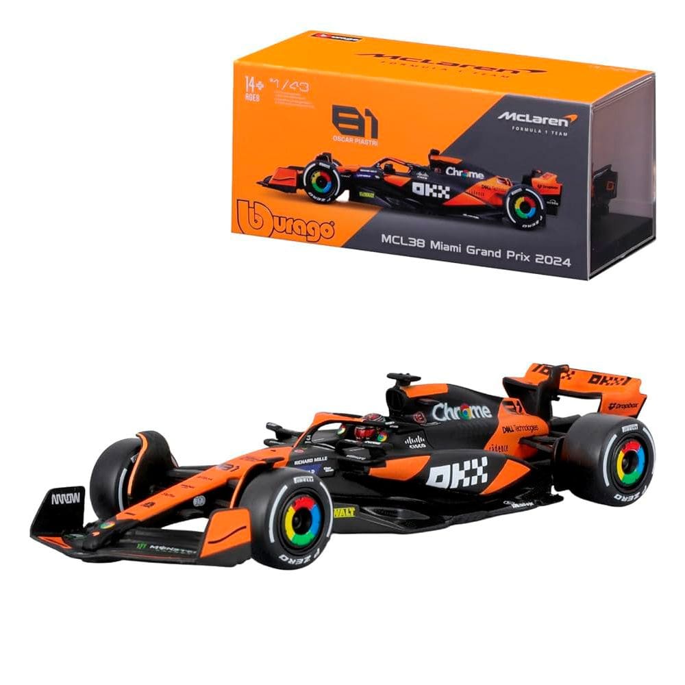Miniatura F1 24 McLaren MCL38 Piastri C/ Piloto 1:43 Bburago