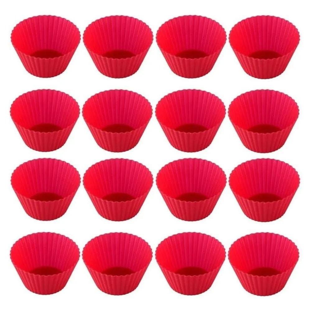 2X 12 X Formas Silicone Cupcake Muffin Pão De Queijo Mini Bo