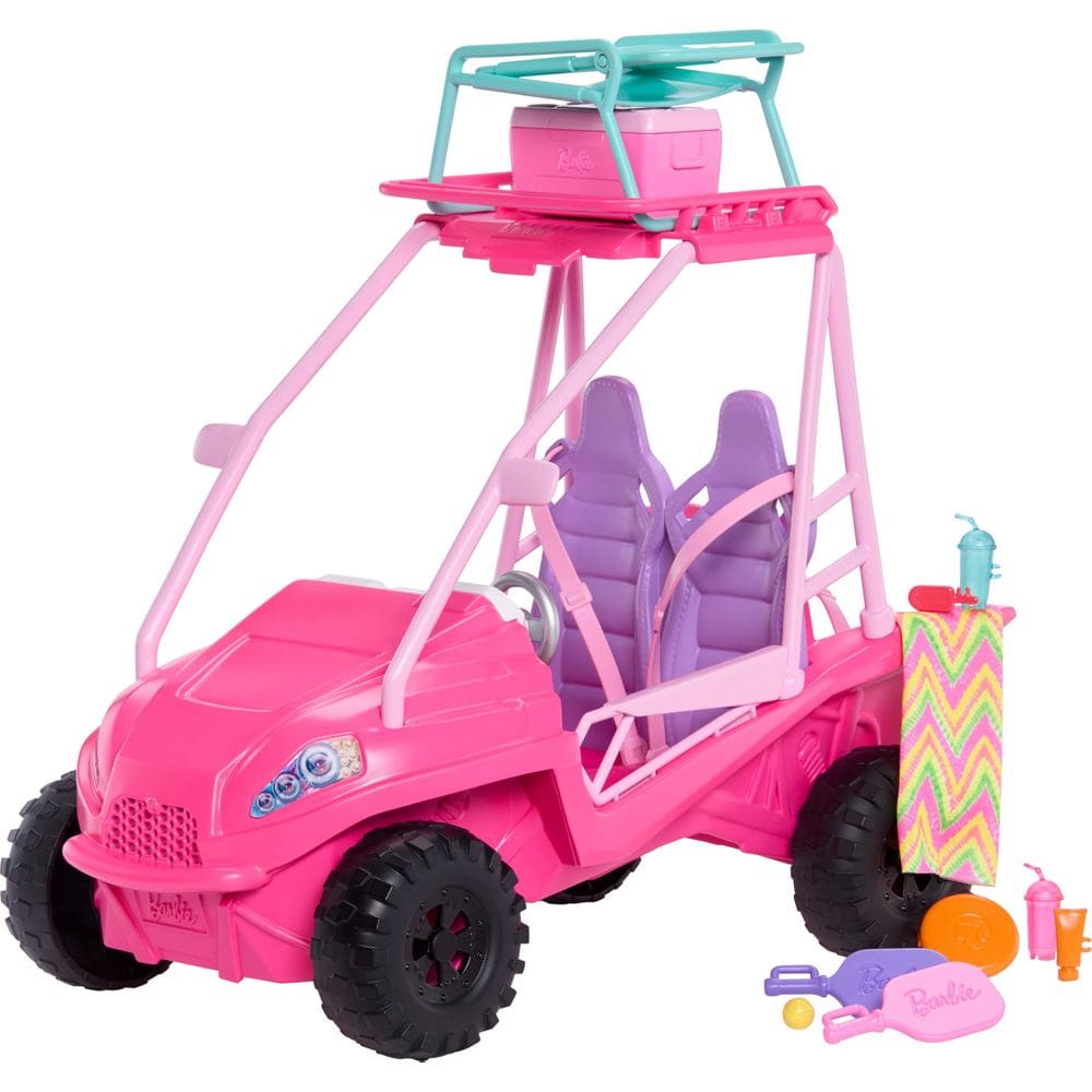 Conjunto de brinquedos Barbie Mysteries Beach Detectives Buggy