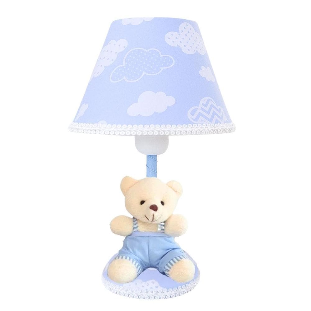 Abajur Infantil Decoração Nuvem Azul