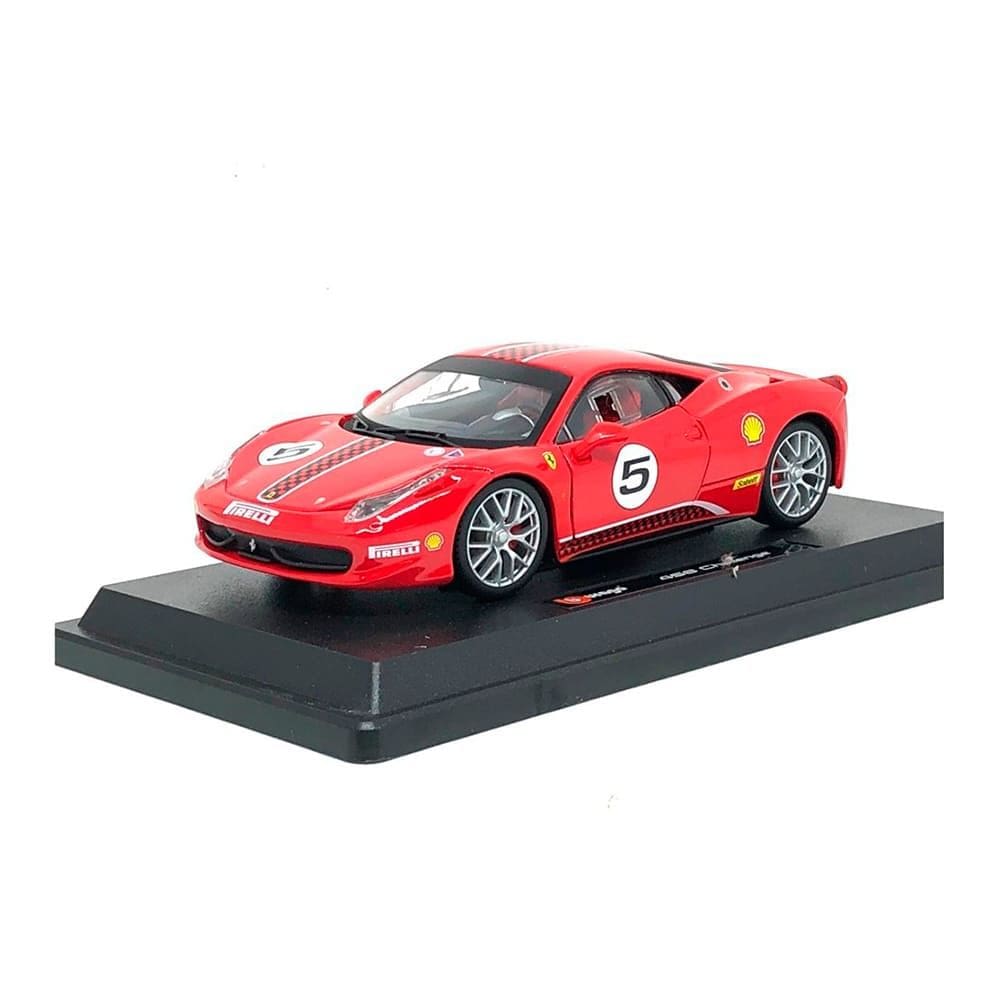 Miniatura Carro Ferrari 458 Challenge 1:24 BBurago