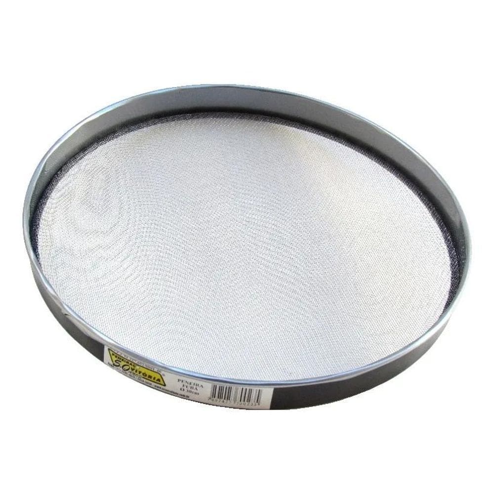 2X Peneira De Fuba Tela Fina 30Cm Aro E Tela De Aco Ref.23