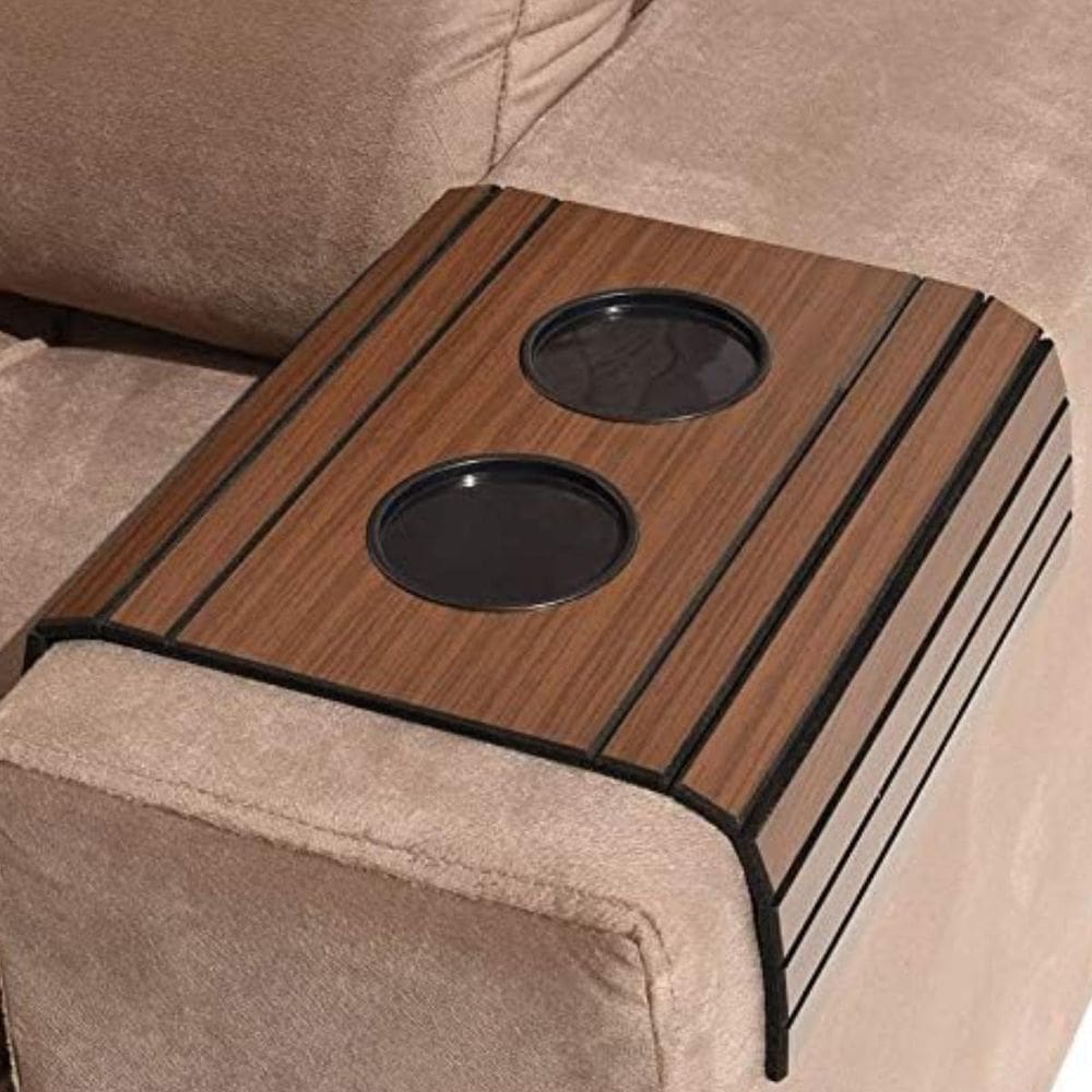 Bandeja Porta Copos E Controle Sofá Estiloso E Funcional