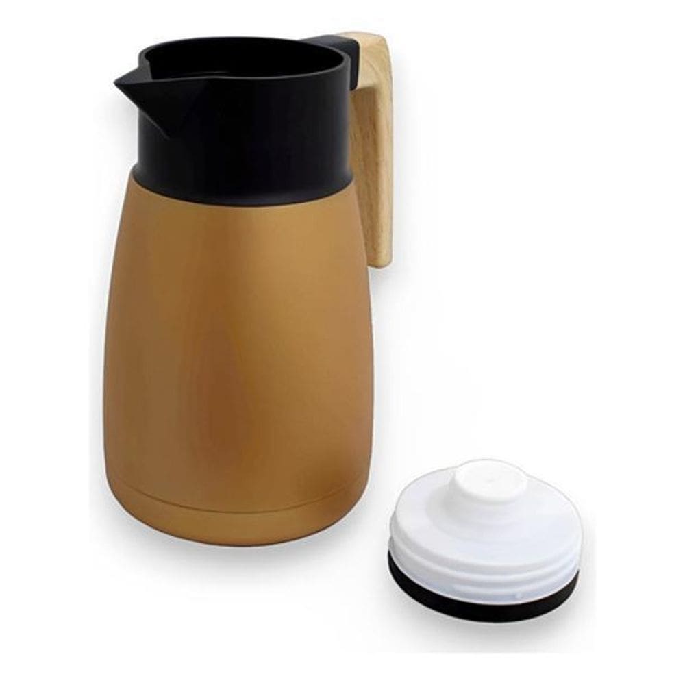 Garrafa Térmica Parede Dupla 1 Litro Frio E Quente - Dourado