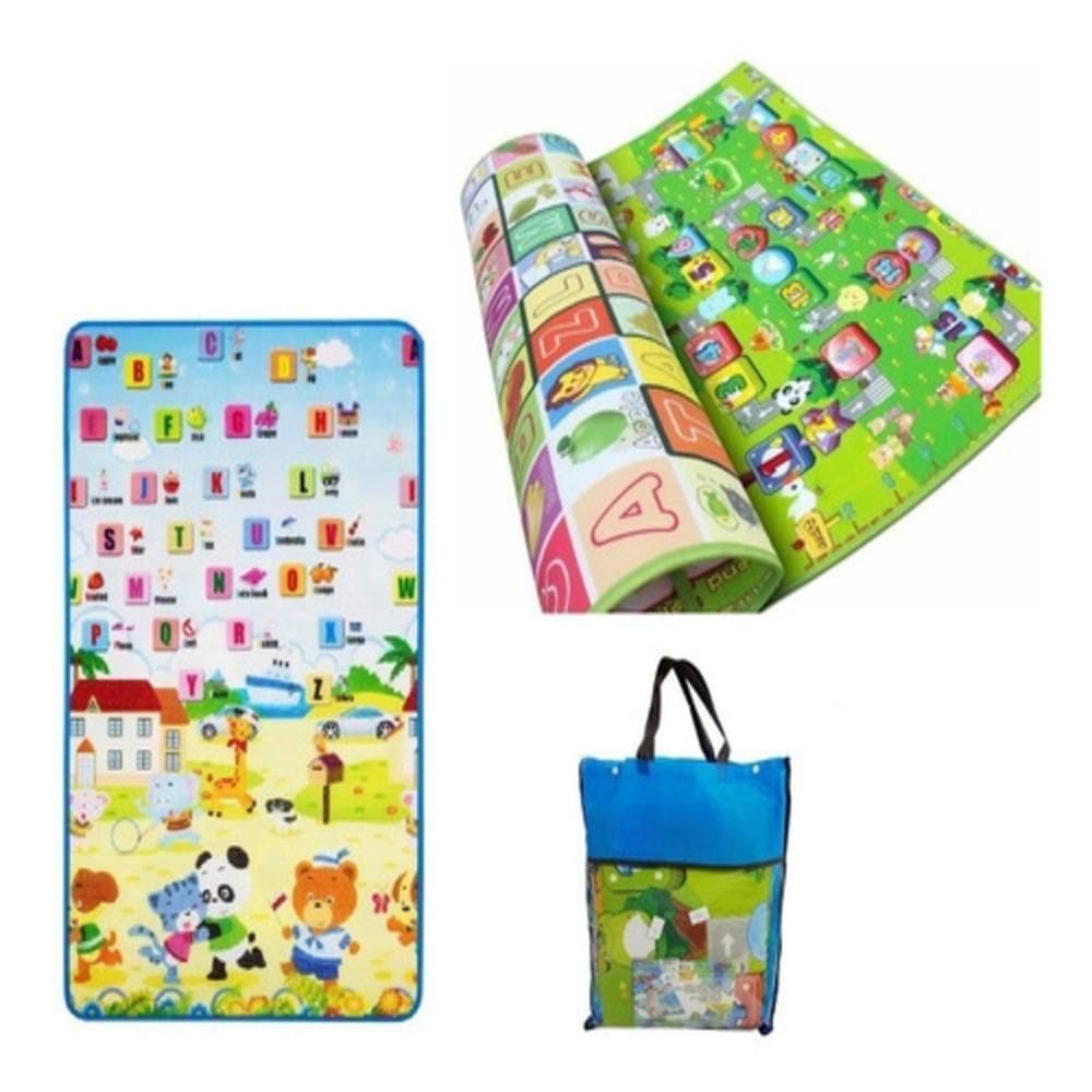 Tapete Infantil Dupla Face Termico Tatame Criança Bebe Educativo Atividade Dupla Face Impermeavel