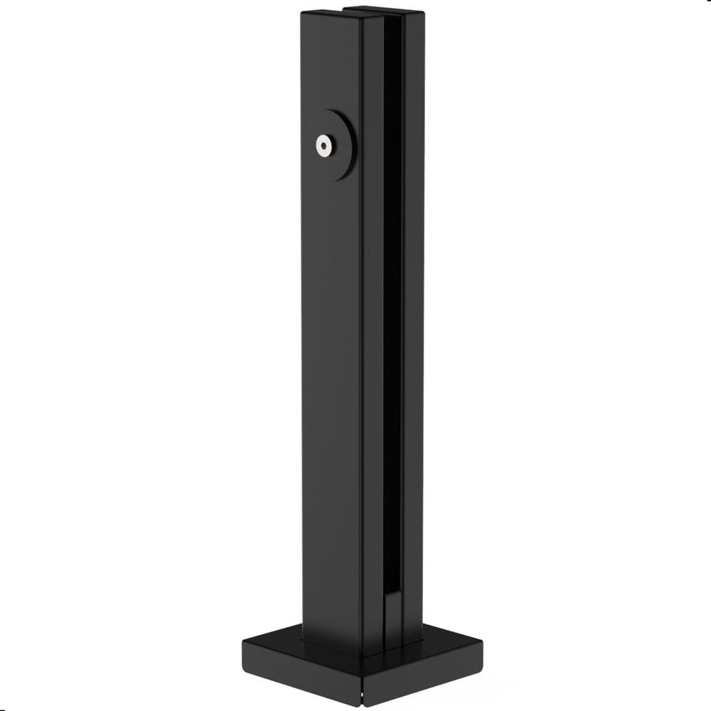 Kit 13 Torre Guarda Corpo Coluna Pinça Preto 40cm Para Vidro