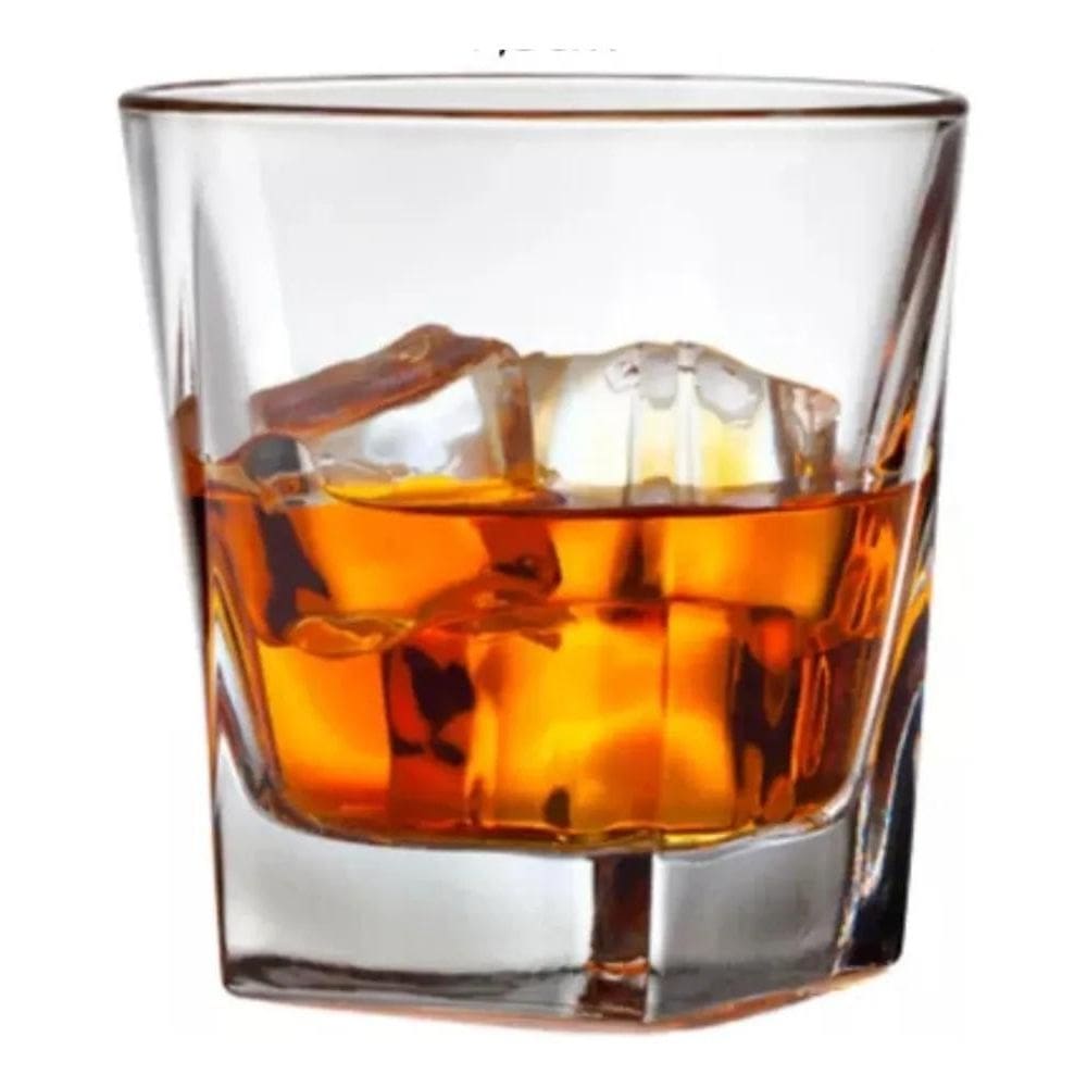 2X Kit Copo De Whisky Premium Vidro Drink Vodka Conhaque 6 P