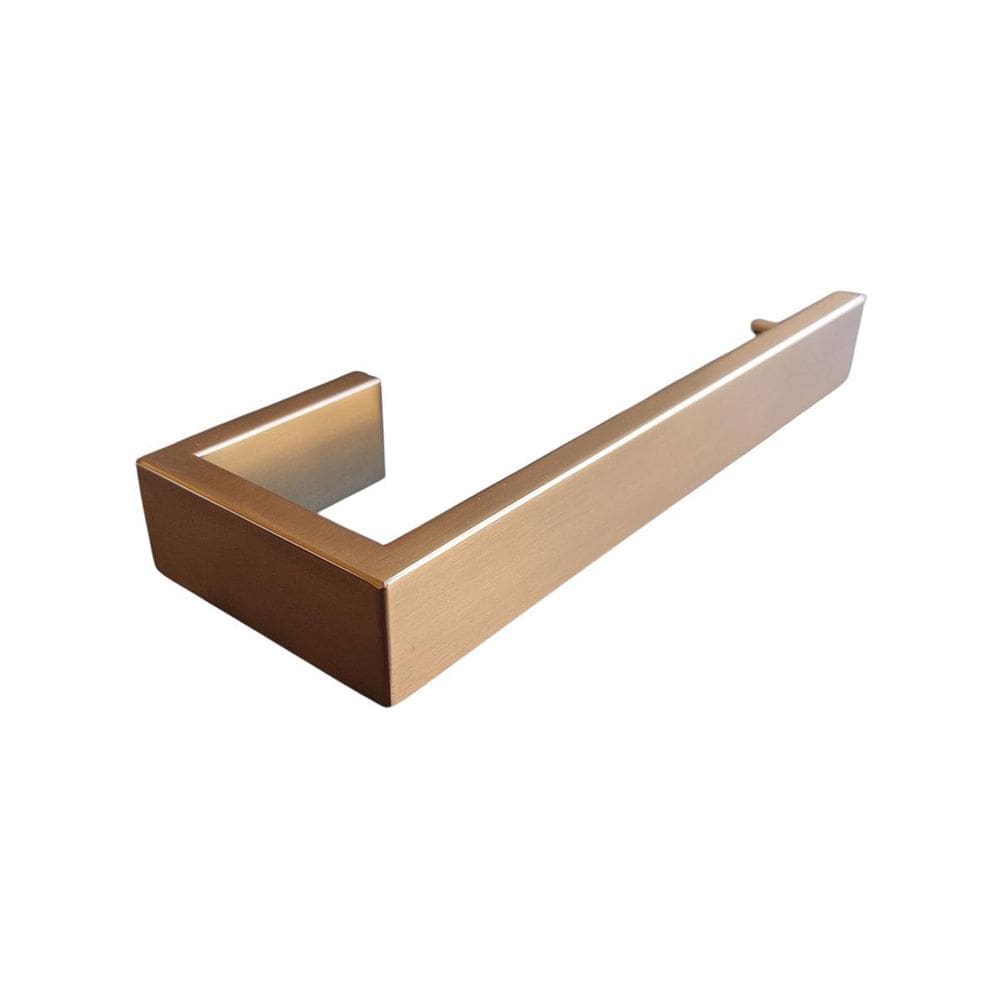 Toalheiro De Rosto Quadrado Inox Rose Gold Fosco