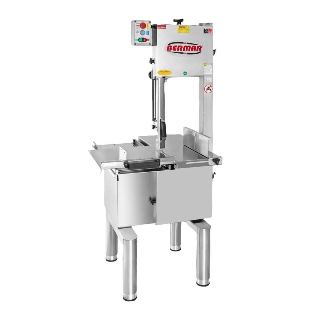 Serra Fita de Coluna Bermar 2,82m Inox Mesa Móvel BM-150 Bivolt