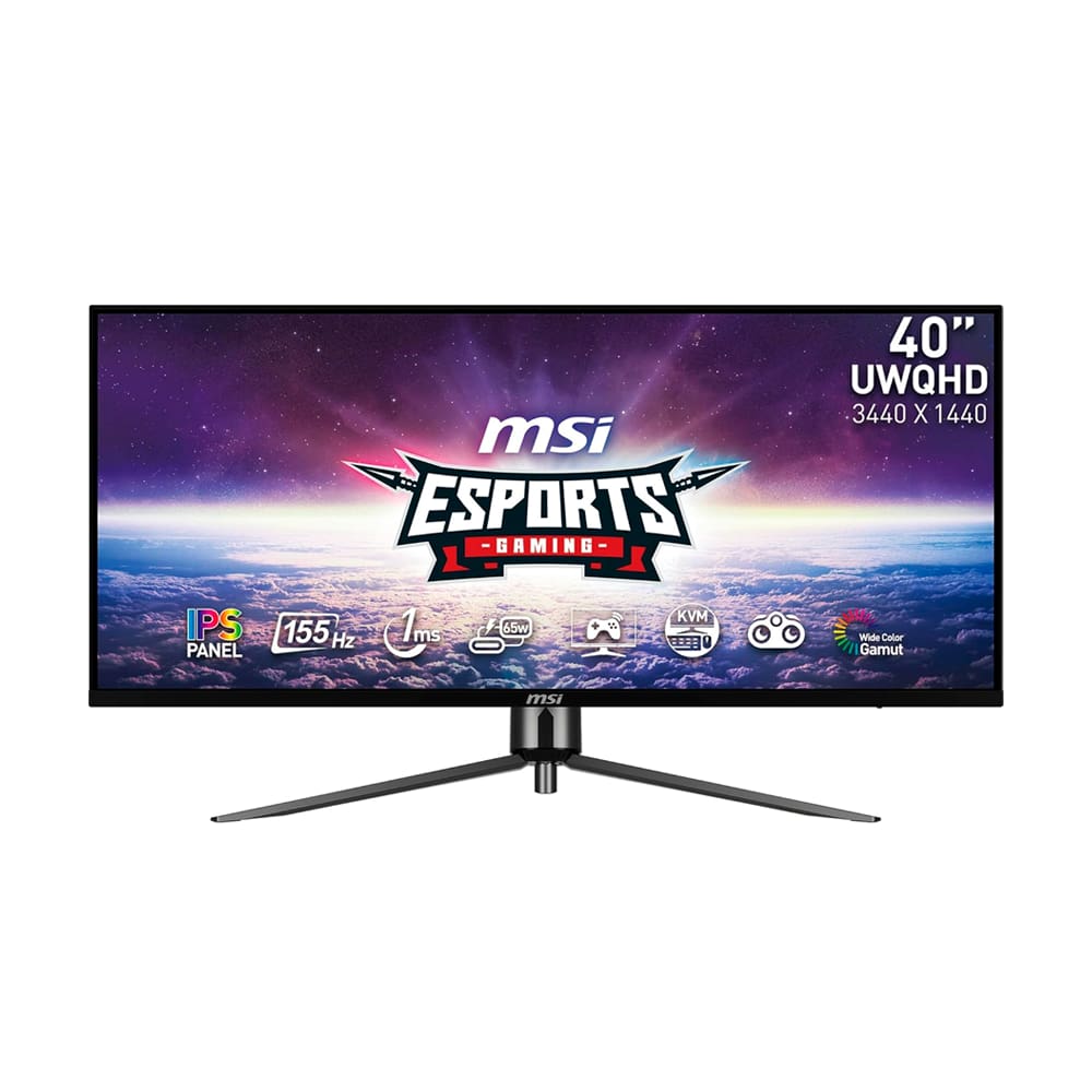 Monitor Gamer Ultrawide 40” MSI 155Hz 1Ms WQHD MAG401QR 3440X1440 Preto