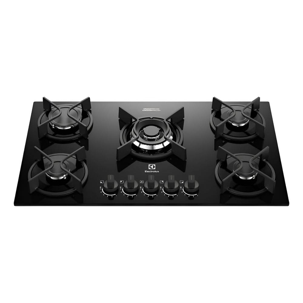 Cooktop Electrolux Ke5gc 5 Bocas Bivolt Preto 75x45x13 Cm