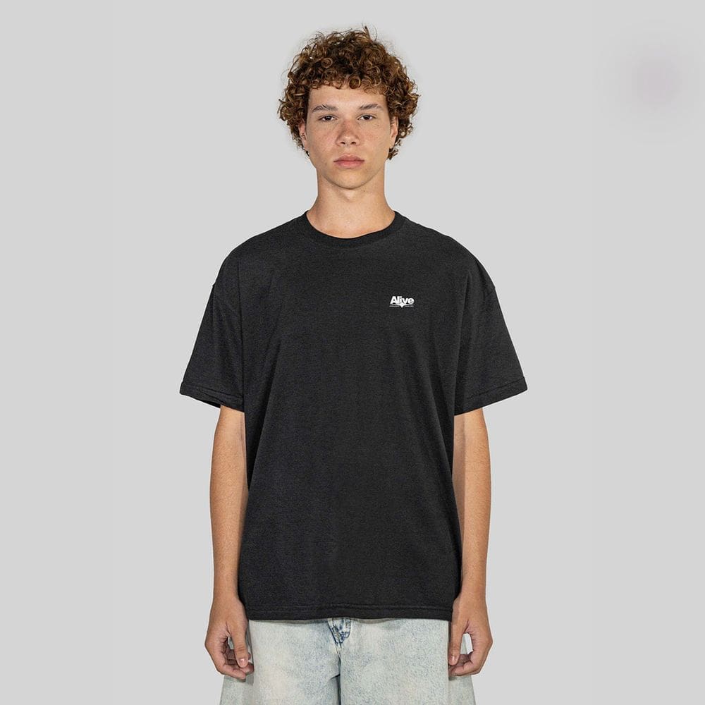 Camiseta Alive Clássica Clean Preto