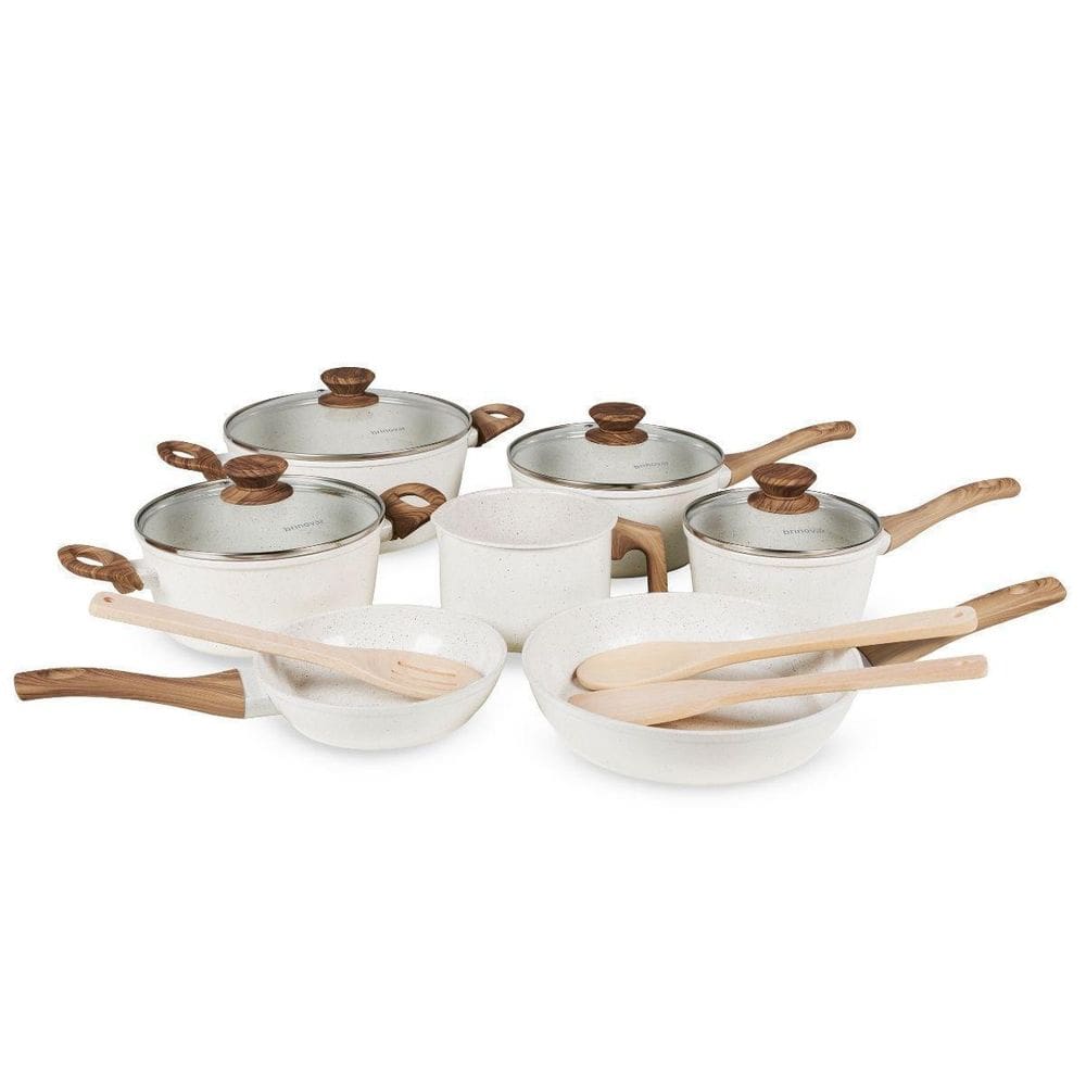 Jogo De Panelas 10 Peças Antiaderente Vanilla Tripla Camada