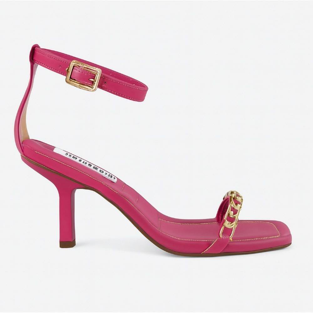 Sandália Feminina Bebece Salto Corrente Nobuck T6014-264