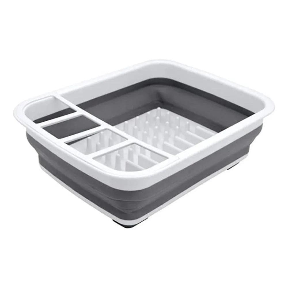 2X Escorredor De Louça Prato Retrátil De Silicone Organizado