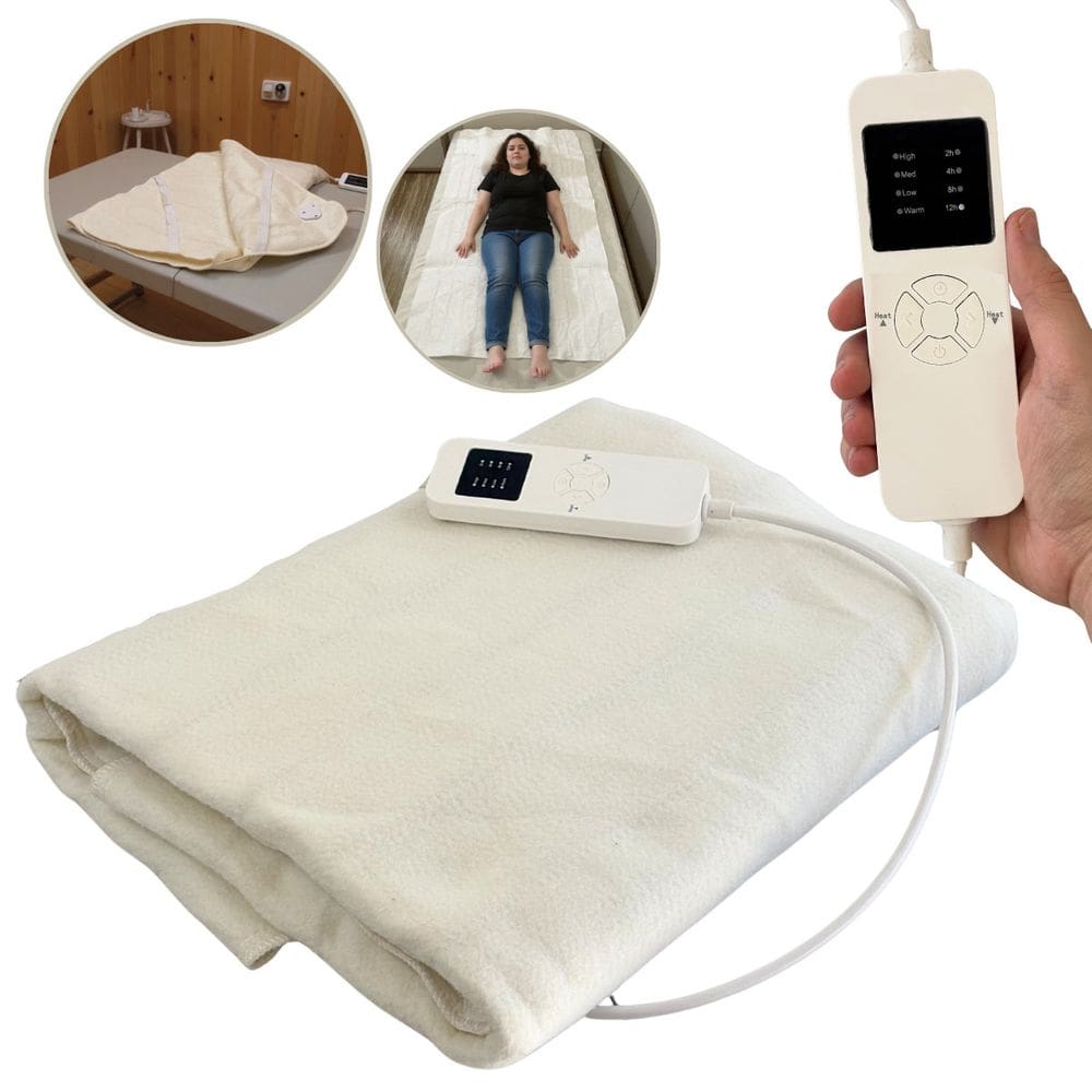 Lençol Térmico Solteiro 150x80cm 4 Ajustes de Temperatura e Timer Elétrico 110V Importway Iwlt001-1