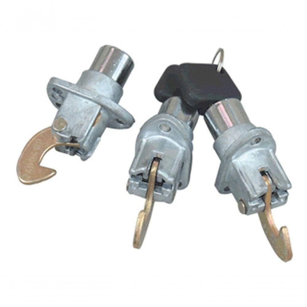 Jogo Cilindro C/ Chave Linha Agrícola Baú Cabine ônibus 3pçs [f103]