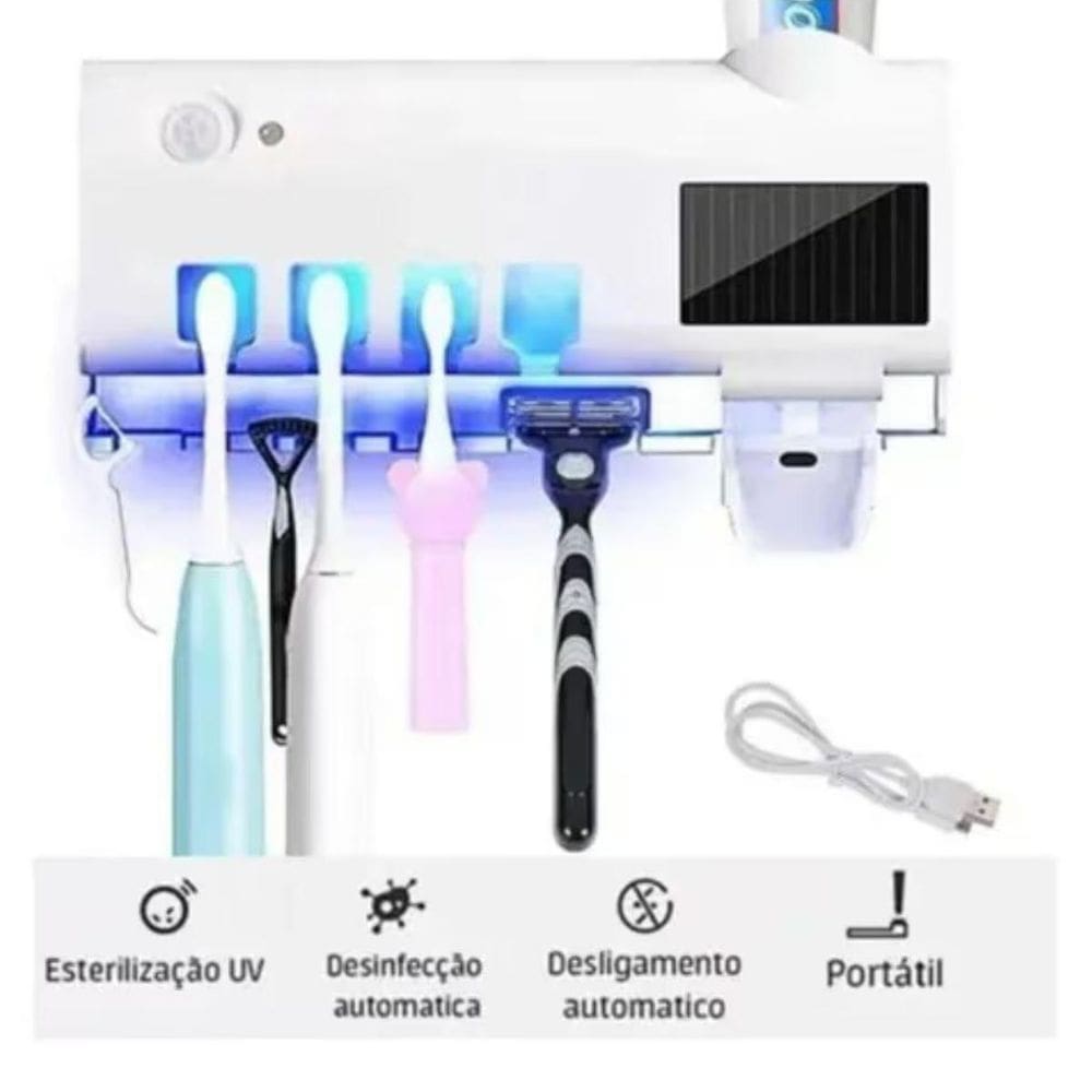 Suporte Para Escova Estéril Com Luz Uv