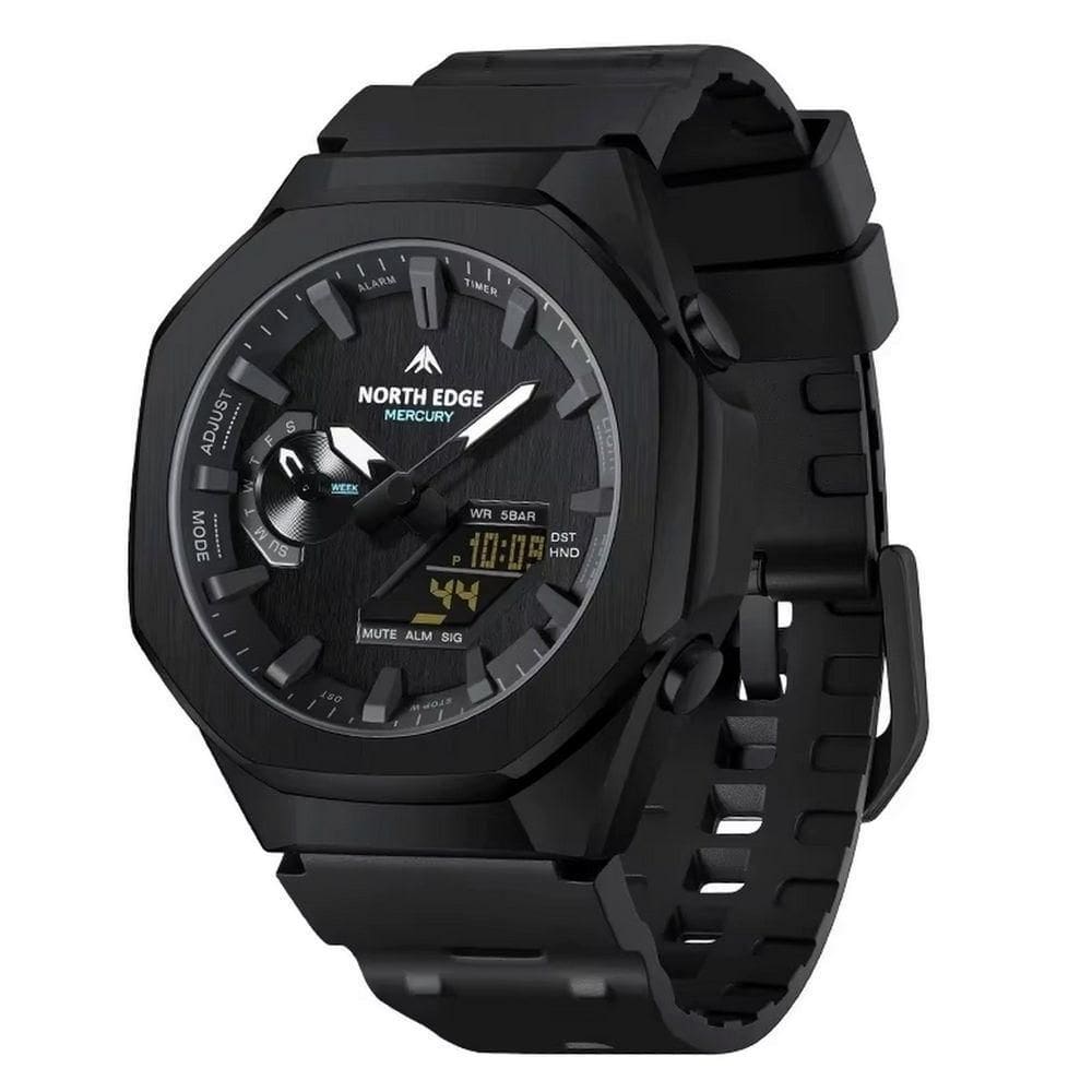 Relógio Masculino Dual Display Mercury á Prova D´agua 50m Impermeavel Esportivo Preto