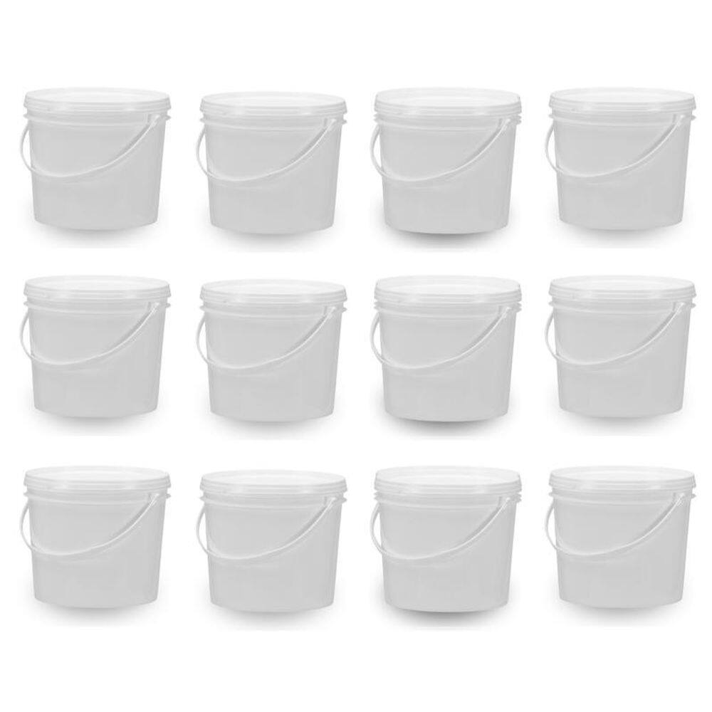 Pote Piscina 1.8L Branco 12 Pçs