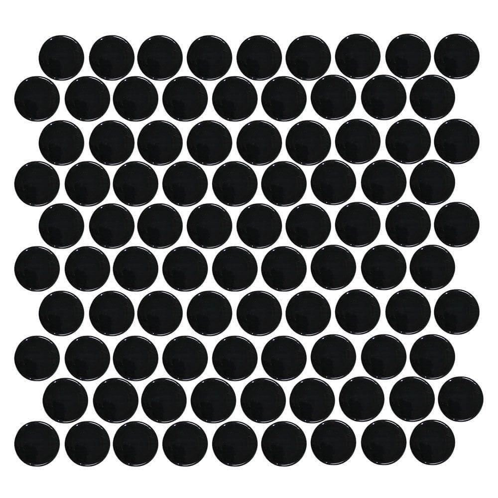 Pastilha De Vidro Ball Black 3x3 Placa 30x30cm - 1313060002