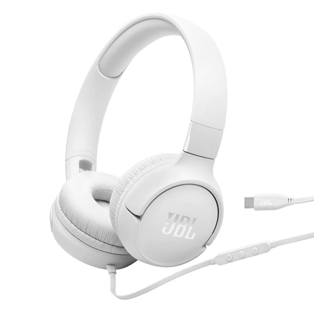 Fone Headphone Tune 520C Branco, USB-C, JBLT520CWHT, HARMAN JBL
