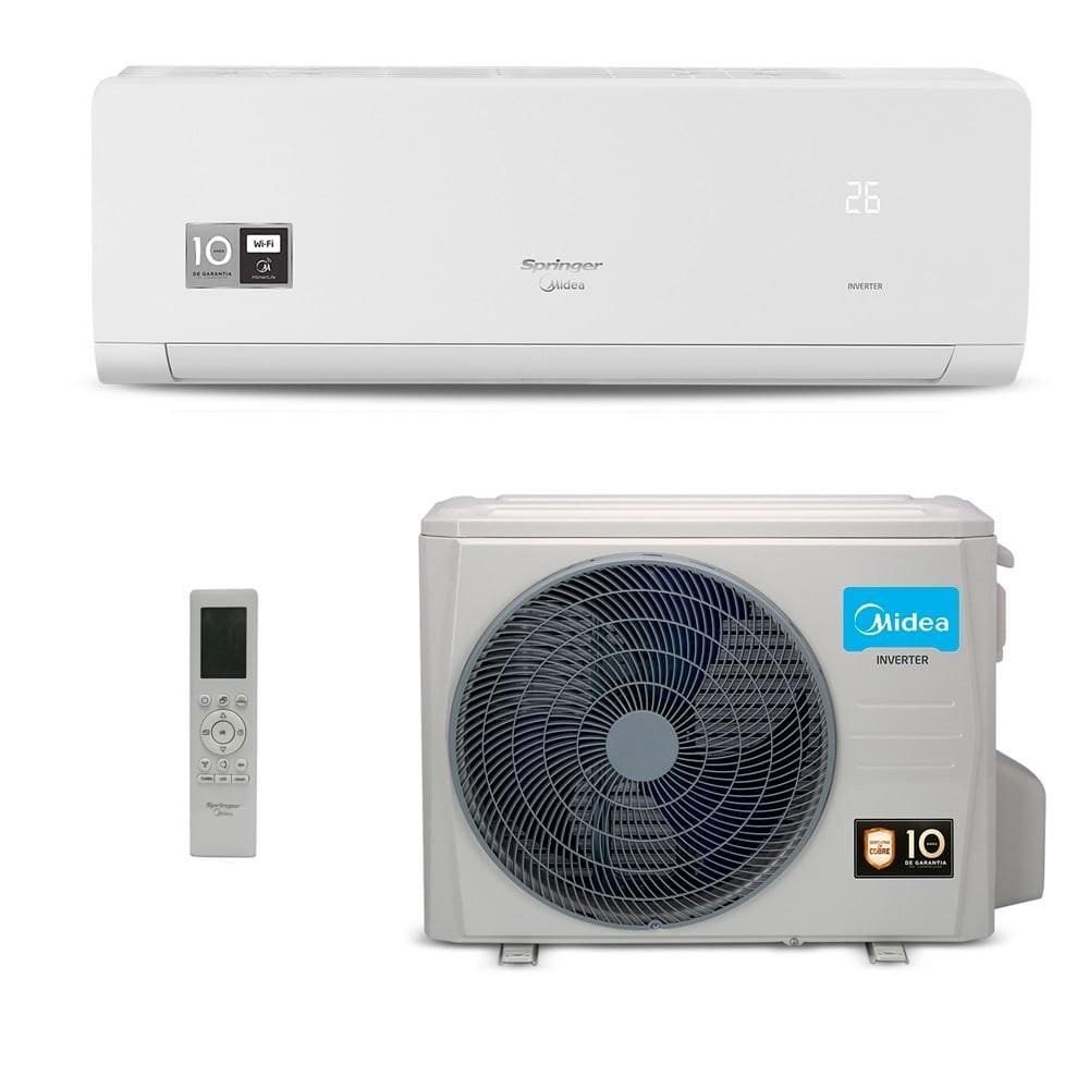 Ar Condicionado Split Inverter Springer Midea AI Ecomaster, 12000 BTUs, Frio, 220V, 42EZVCA12M5/38EZVCA12M5