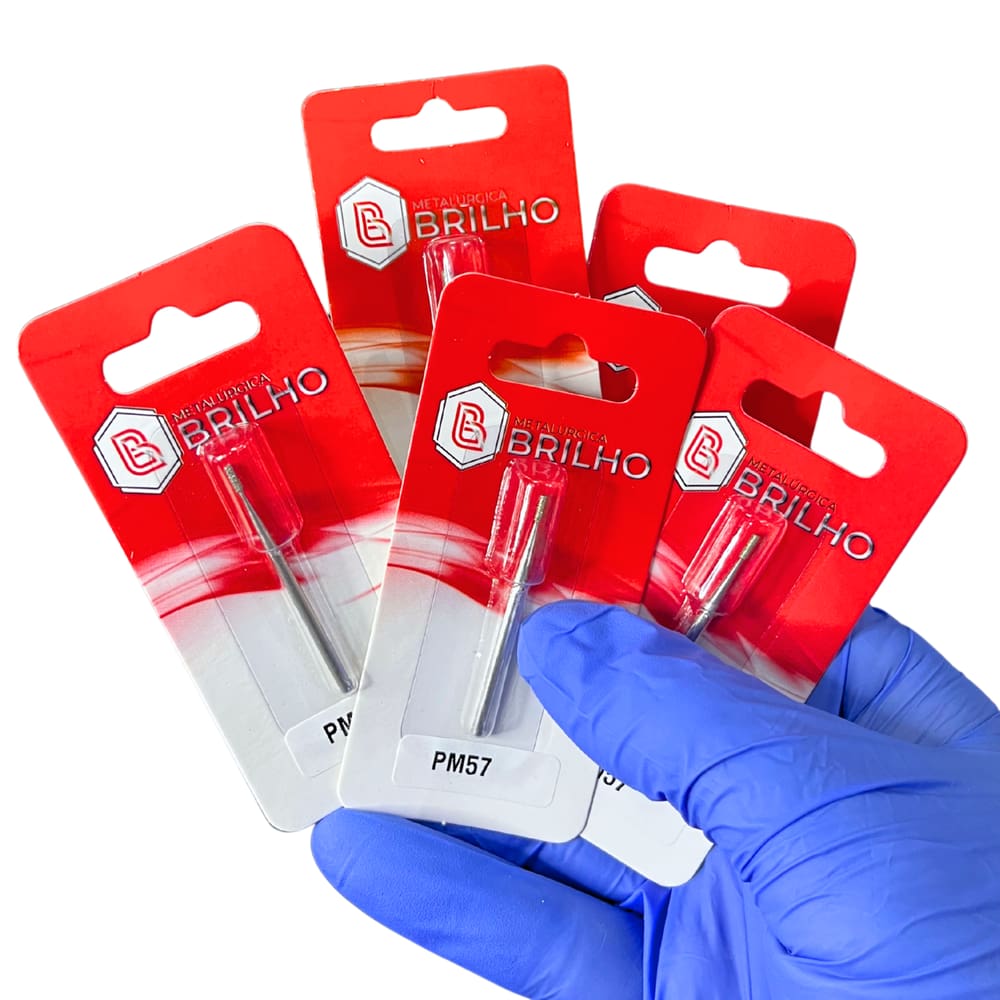 Broca Diamantada 057 Brilho – Kit com 5 Brocas