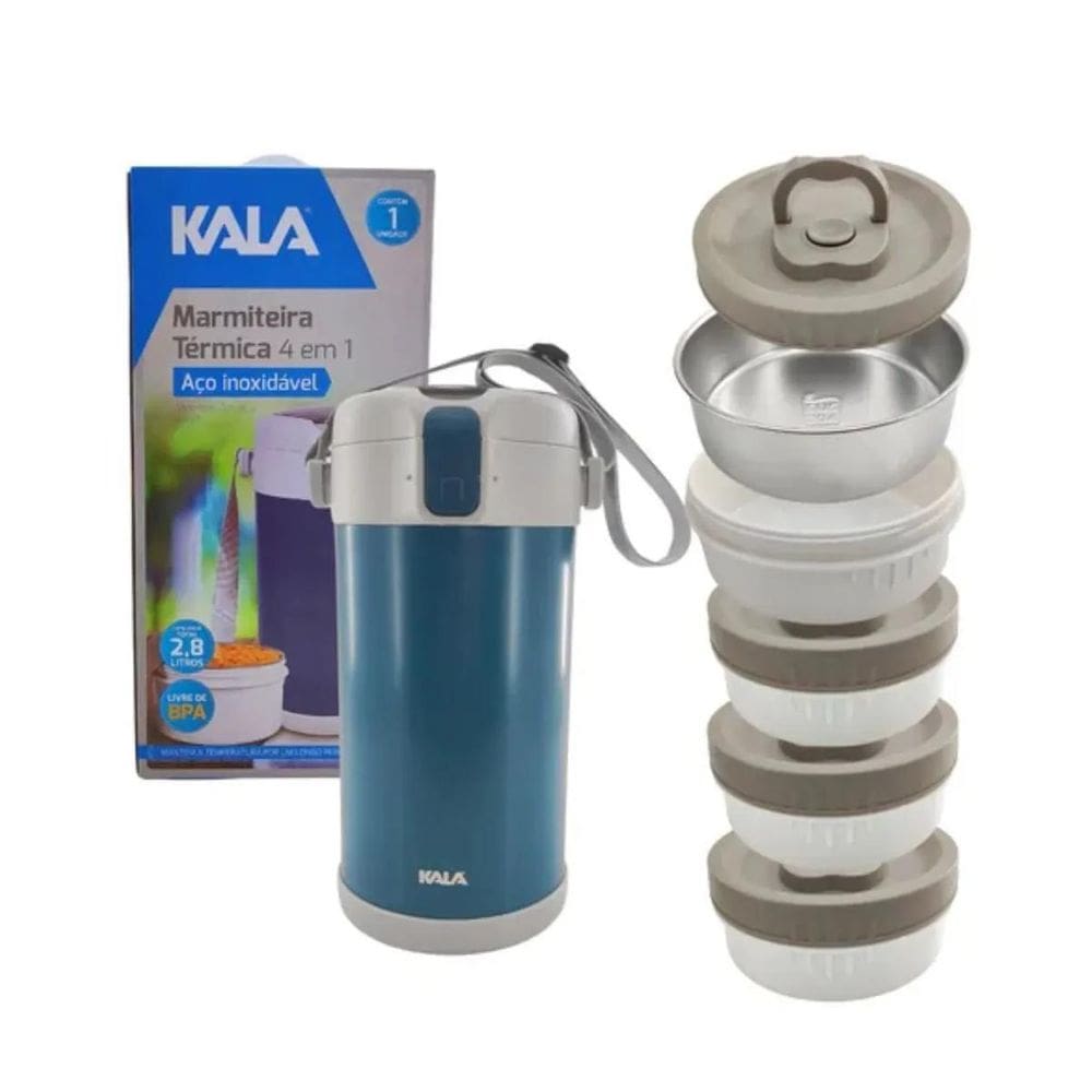 Marmiteira Térmica 4 Em 1 Aço Inox 361517 Kala